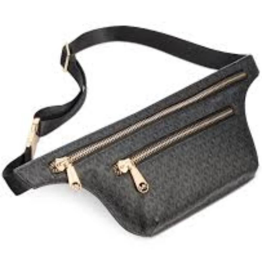 Michael kors logo double-zip fanny pack